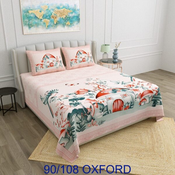 OXFORD King size bedsheets with 2 pillow covers