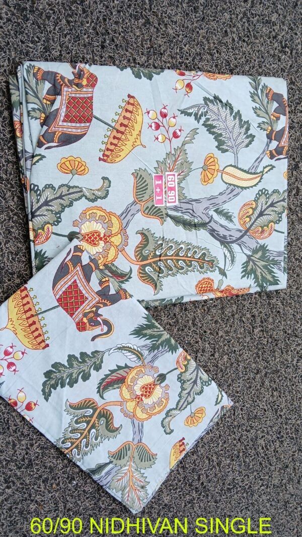 NIDHIVAN – Single Bed Bedsheet Set