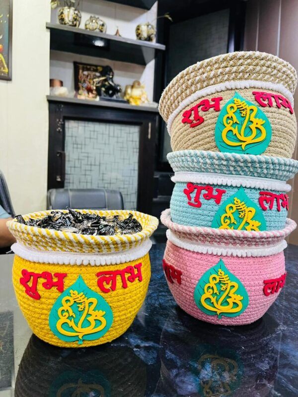 Ganpati Bappa Jute box/hamper 🌸