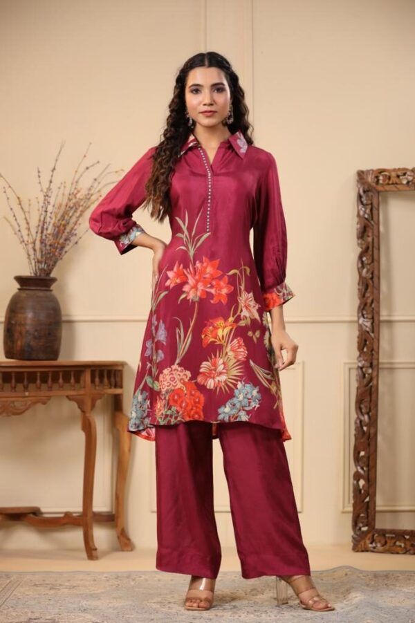 Premium Muslin Digital Print Kurta & Palazzo Set