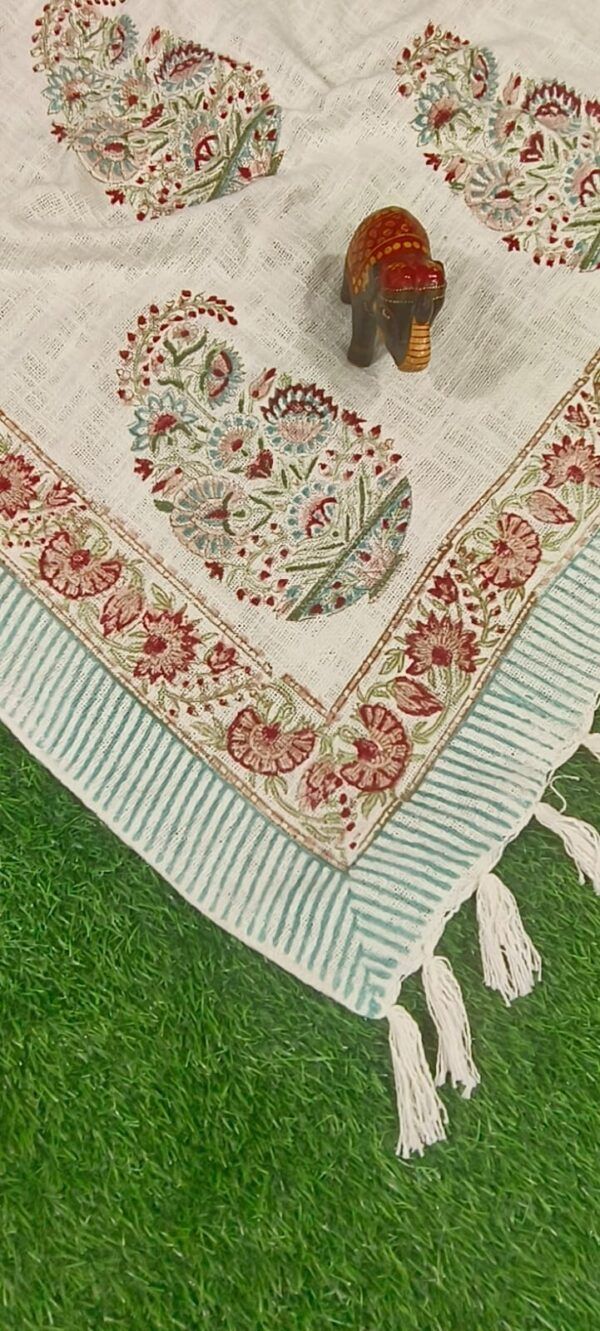 Handblock Sofa Throw – 4×6 ft | Premium TNT Fabric