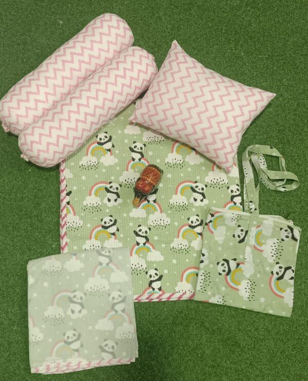 🍼 Handblock Baby Bedding Set