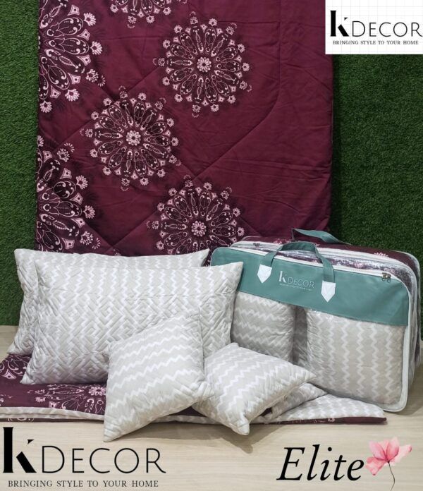 ✨ Double Bed – 6 PC Premium Comforter Set ✨