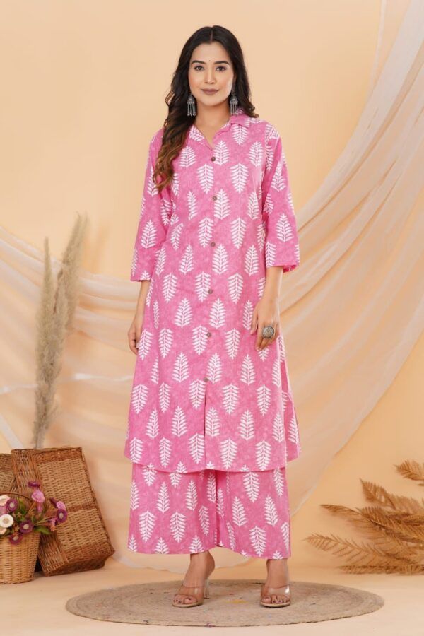 Cotton Flex Co-ord Kurta Set – Elegant Office Wear | New Design