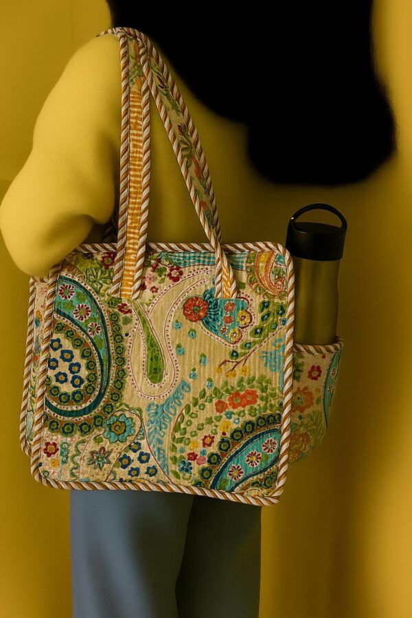 👜 Handmade Quilted Tote Bag – Sustainable & Eco-Friendly