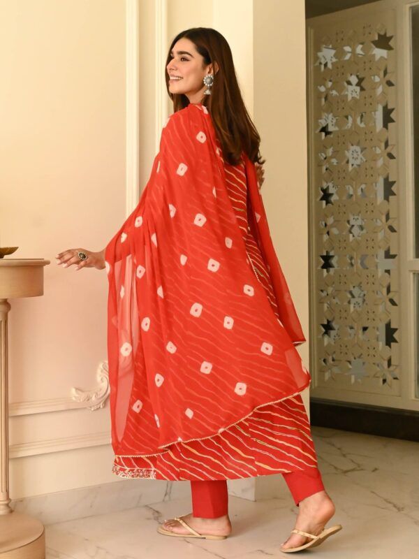 New Arrival – Leheriya Anarkali Full Flair Suit