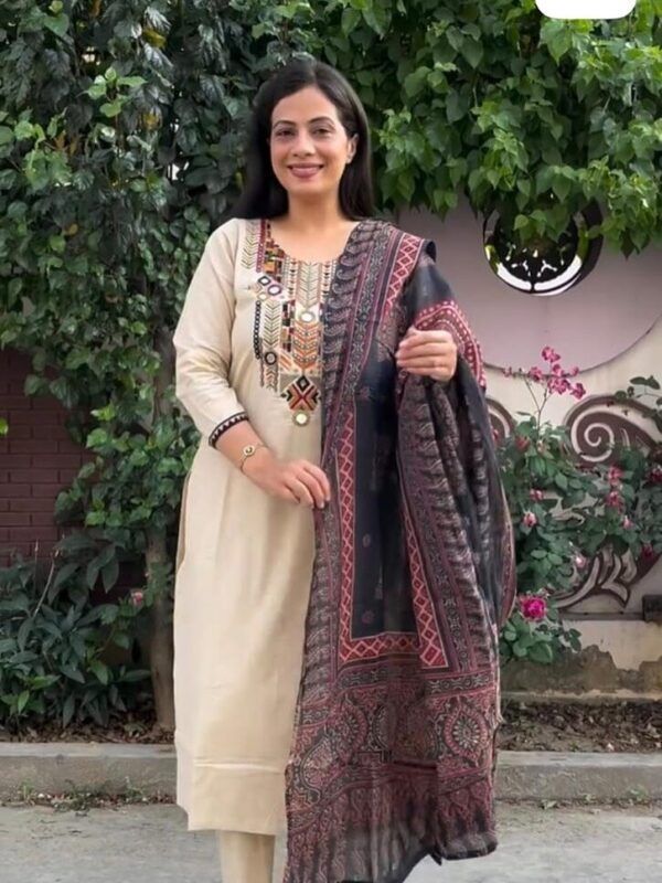 New Collection Launch – Pure Cotton Embroidered Suit Set 🧶✨
