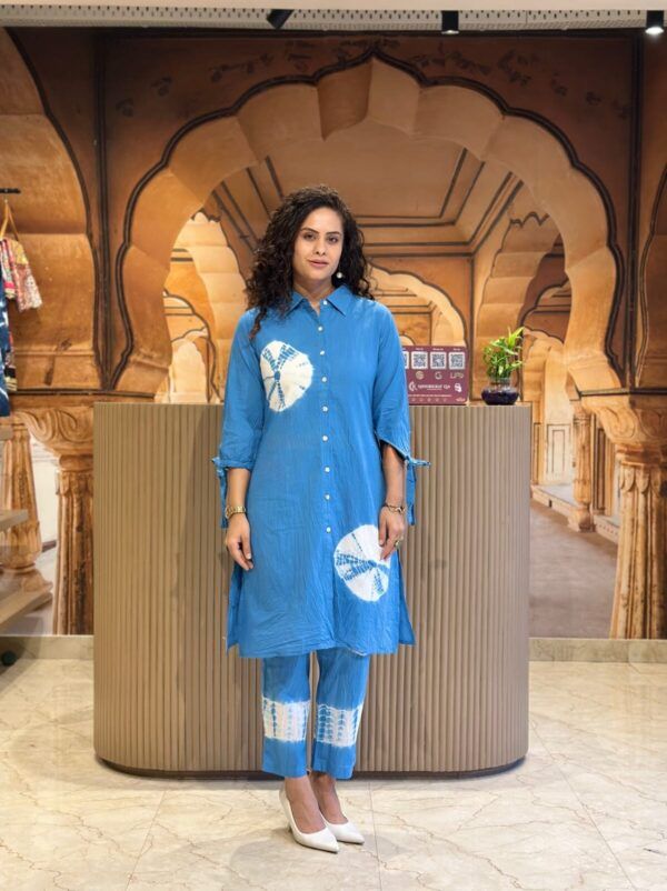 Premium Tie-Dye Cotton Kurti & Ankle-Length Pant Set – Summer Ethnic Wear (M to XXXL)