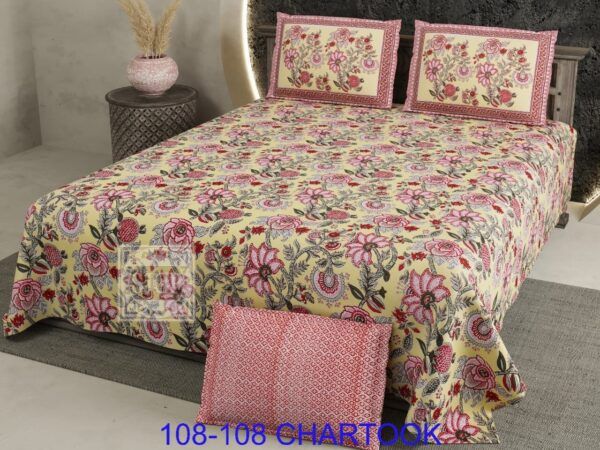 CHARTOOK Jumbo Bedsheet Set (108 × 108 inches)