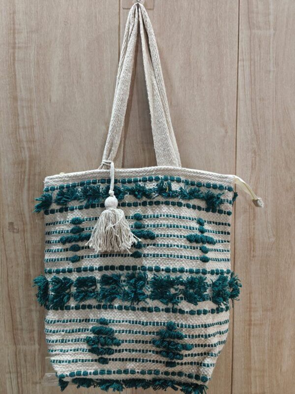 Boho Handmade Woven Tote Bag – 100% Cotton Chic 💫