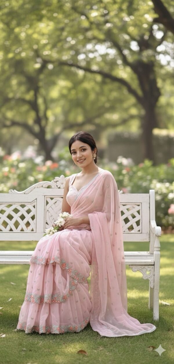 Maheshwari Georgette Saree – Shyam Creation 674